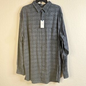 NWT ROWM Woven Cotton Shirt Mens 2XLT
